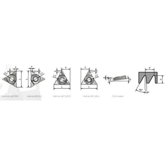 Picture of XACTFORM 16NL 16'' AMBUT K27C Insert Iso Thread Full Profile TiAlN 16.00TPI Buttress