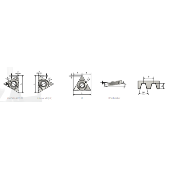 Picture of XACTFORM 16NR 14'' ACME K27C Insert Iso Thread Full Profile TiAlN 14.00TPI ACME