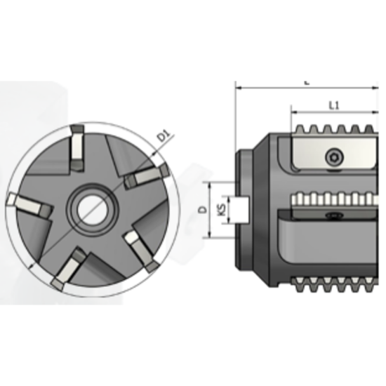Picture of XACTFORM 72111 Indexable Thread Mill Int / Ext 3.150 Dia 2.165 OAL