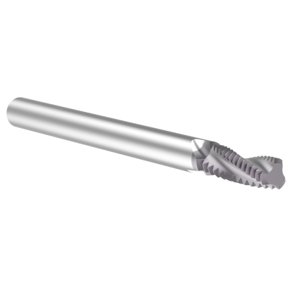 Picture of Thread MILL USA TM60100 Carbide M6 x 1.00MM Metric 0.170 Cut Dia Cylindrical 0.1870 2.500 OAL TIALN