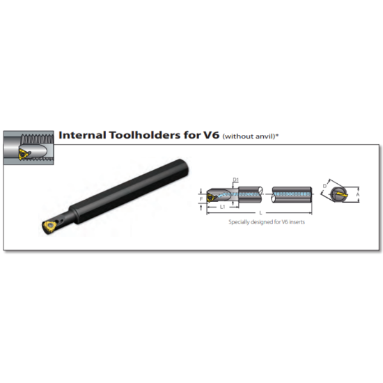 Picture of VARDEX NVRC0625-3V6 Boring Bar Iso Thread