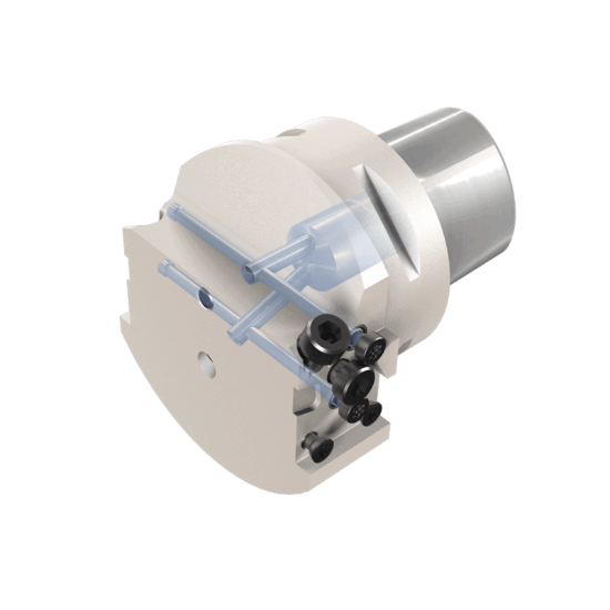 Picture of TUNGALOY C5CHSN26047-CHP Quick Change Cut Off,Face Grooving,Grooving,Groove Threading Adapter Holder Steel PSC "Capto Type" 1.968 Shank