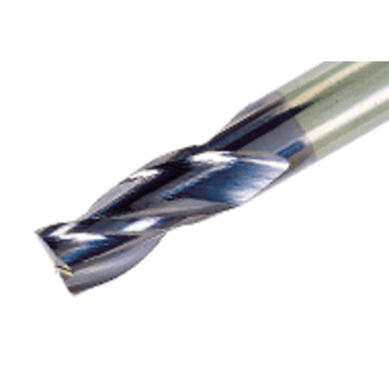 Picture of TUNGALOY TECC060E3-16C06-57 AH725 DIA 6MM SH 0.2362 LOC 0.6299 OAL 2.2441 End Mill Standard Flute Standard Helix Carbide TiAlN Single End 45.0° Chamfer TUNG MEISTER