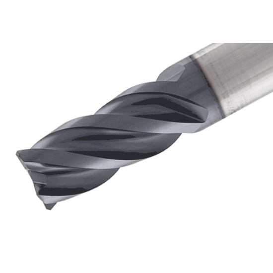 Picture of TUNGALOY TEC120H4M-24C12CF-E83 AH725 DIA 12MM SH 0.4724 LOC 0.9449 OAL 3.2677 End Mill Standard Flute Standard Helix Carbide TiAlN Single End 45.0° Chamfer TUNG MEISTER