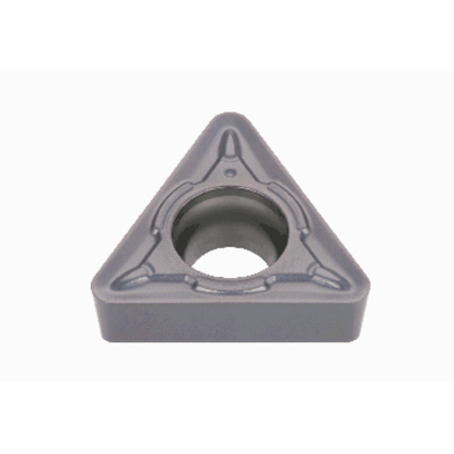 Picture of TUNGALOY TCMT32.52 Powder Metal T9225 Insert Triangle TI + Al2O3 0.031 Corner Radius