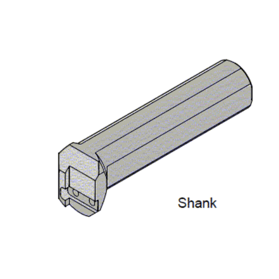 Picture of TUNGALOY CGWTR0040 Clamp Down Cut Off,Face Grooving,Grooving Adapter Holder Steel Cylindrical 1.574
