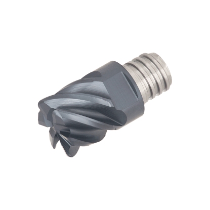 Picture of TUNGALOY VEE100L07.0R00-06S06 AH725 DIA 10MM SH T08 LOC 0.2756 OAL 0.5118End Mill,Replacable Head Standard Flute High Helix Carbide TiAlN Single End Square Sharp TUNG MEISTER