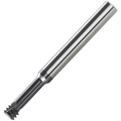 Picture of CARMEX MTS0250C30 0.45 ISO Thread Mill 0.07 Dia 0.45MM 0.30 Neck 2.50 OAL 3 Flute Coolant 3xD1 Internal AlTiN