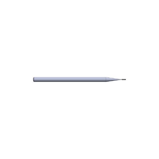 Picture of CRYSTALLUME P820-200670-1 End Mill Ball Nose High Helix Mold Makers Sharp End 0.019 Diameter 0.118 Shank 2.440 OAL 0.098 LOC2 Flute Diamond