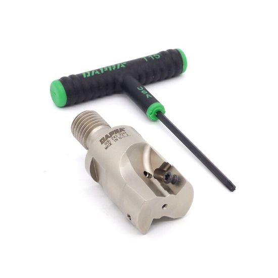 Picture of DAPRA SSEM1250-MOD-R55-2C 90.0°, End Mill 1.250 Cutter Diameter Screw On M16 Shank 2 Flute