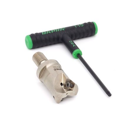 Picture of DAPRA HFEM100-MOD-R3-2C Feed Mill 1.000 Cutter Diameter Screw On M12 Shank 2.375 OAL 2 Flute
