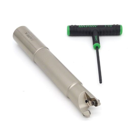 Picture of DAPRA TREM100-450-R4-2C Button Cutter,End Mill 1.000 Cutter Diameter Weldon 1.000 Shank 6.750 OAL 2 Flute