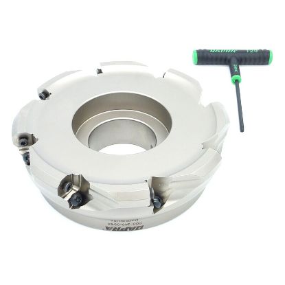 Picture of DAPRA TRSM650-200-R6-8 Button Cutter,Face Mill 6.500 Cutter Diameter Face Mill 2.000 Shank 2.000 OAL 8 Flute
