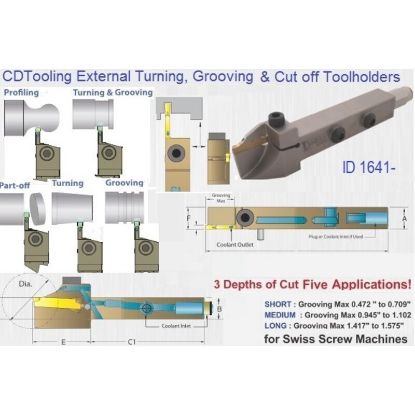 Picture of DORIAN ADDN-TFL-1212-H20-06 Stick Tool Clamp Down Square 0.472 Shank 4.210 OAL