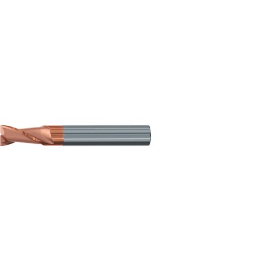 Picture of EMUGE 2512A.020 DIA 20MM SH 0.7874 LOC 1.9685 OAL 4.0945 End Mill Standard Flute Variable Helix Carbide TiAlN Single End Square Sharp TOP-Cut