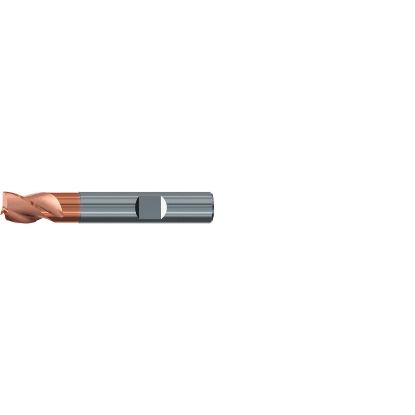 Picture of EMUGE 2517A.005 DIA 5MM SH 0.2362 LOC 0.2362 OAL 2.1260 End Mill Standard Flute Variable Helix Carbide TiAlN Single End Square Sharp TOP-Cut