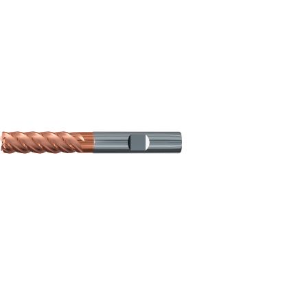 Picture of EMUGE 2527A.020 DIA 20MM SH 0.7874 LOC 2.3622 OAL 5.1181 End Mill Standard Flute Variable Helix Carbide TiAlN Single End Square Sharp TOP-Cut