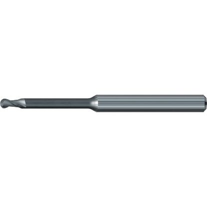 Picture of EMUGE 2621E.200416 DIA 2MM SH 0.2362 LOC 0.6299 OAL 1.8504 End Mill Ball Nose Carbide Diamond Single End Ball Nose Dental Mills