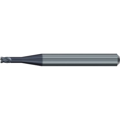 Picture of EMUGE 2624A.300610 DIA 3MM SH 0.2362 LOC 0.3937 OAL 2.2441 End Mill Corner Radius Carbide TiAlN Single End Corner Radius 0.0197 0.50MM Dental Mills