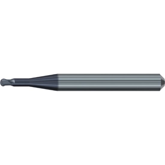 Picture of EMUGE 2625A.200608 DIA 2MM SH 0.2362 LOC 0.3150 OAL 2.2441 End Mill Corner Radius Carbide TiAlN Single End Corner Radius 0.0394 1.00MM Dental Mills