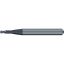 Picture of EMUGE 2625A.300610 DIA 3MM SH 0.2362 LOC 0.3937 OAL 2.2441 End Mill Corner Radius Carbide TiAlN Single End Corner Radius 0.0591 1.50MM Dental Mills
