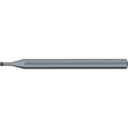 Picture of EMUGE 2639.1502 DIA 1.50MM SH 0.1575 LOC 0.0433 OAL 1.968 End Mill Torus Standard Helix CBN Uncoated Single End Corner Radius 0.0079 0.20MM Micro