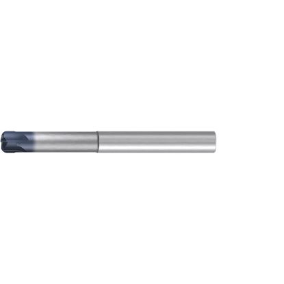 Picture of EMUGE 2832A.010010 DIA 10MM SH 0.3937 LOC 0.2362 OAL 3.9370 End Mill Torus Standard Helix Carbide TiAlN Single End Corner Radius 0.0394 1.00MM Hard-Cut