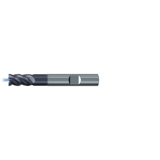 Picture of EMUGE 2869AZ.0750 DIA 3/4 SH 0.7500 LOC 1.1250 OAL 4.00 End Mill Carbide TiAlN Single End Square Sharp Multi-Cut