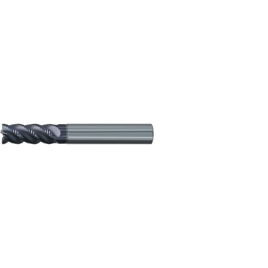 Picture of EMUGE 2892A.008 DIA 8MM SH 0.3150 LOC 0.7480 OAL 2.4803 End Mill Carbide TiAlN Single End 45.0° Chamfer Multi-Cut