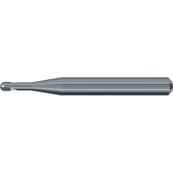 Picture of EMUGE 2895.300614 DIA 3MM SH 0.0787 LOC 0.5510 OAL 2.2441 End Mill Ball Nose PCD Diamond Single End Ball Nose Dental Mills