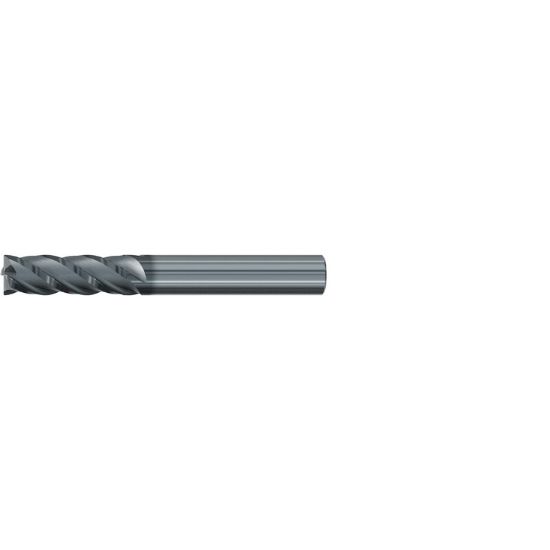 Picture of EMUGE 2996L.1000 DIA 1 SH 1.00 LOC 2.2500 OAL 5.00 End Mill Standard Flute Variable Helix Carbide AlCrN Single End Square Sharp Top-CUT VAR