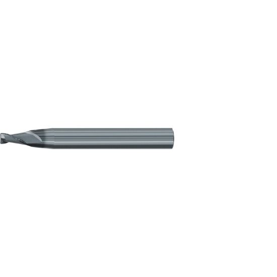 Picture of EMUGE 3444L.06004A DIA 4MM SH 0.3150 LOC 0.3150 OAL 2.4803 End Mill Taper Flute Carbide AlCrN Single End Corner Radius 0.0157 0.40MM Turbine Program
