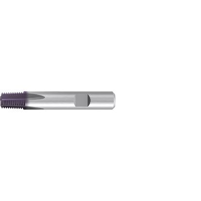 Picture of EMUGE GFT53A36.9679 Carbide Thread Mill 1"-2" x 11.50TPI 0.606 Cutter Diameter 1.090 LOC 4.000 OAL 5 Flute Carbide TICN