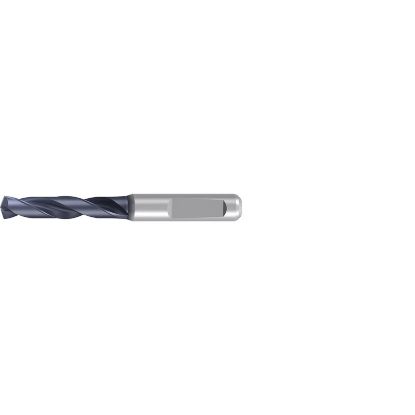 Picture of EMUGE TA403324.1588 Carbide Drill Solid Carbide 140° 0.625 Diameter 0.629 Shank 4.527 OAL 2.559 Flute 2 Flute TiAlN