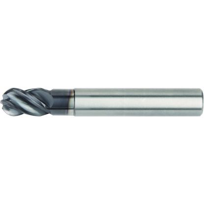 Picture of HANITA/WIDIA 47N020007T DIA 20MM SH 0.7874 LOC 1.0236 OAL 4.0945 End Mill Standard Flute High Helix Carbide AlTiN Single End Ball Nose VariMill