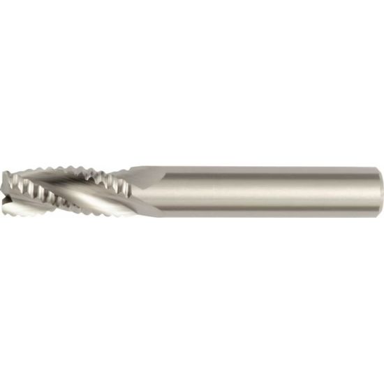 Picture of HANITA/WIDIA 490916006WW DIA 16MM SH 0.6299 LOC 1.2598 OAL 3.6220 End Mill Carbide Uncoated Single End 45.0° Chamfer List 4909