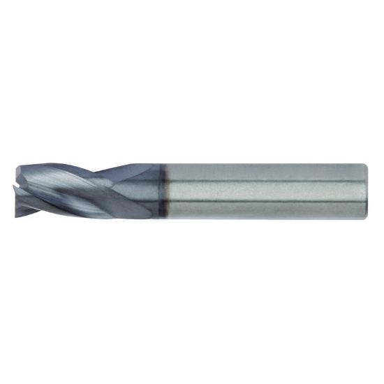 Picture of HANITA/WIDIA D0030250W003S DIA 2.50MM SH 0.2362 LOC 0.1181 OAL 1.968 End Mill Standard Flute High Helix Carbide TiAlN Single End Square Sharp WIDIA Series Mills