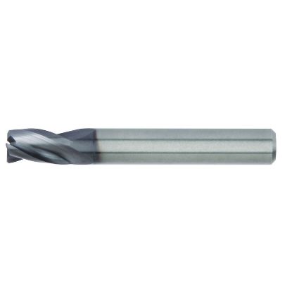 Picture of HANITA/WIDIA D0030550W007 DIA 5.50MM SH 0.2362 LOC 0.2756 OAL 2.126 End Mill Standard Flute High Helix Carbide TiAlN Single End 45.0° Chamfer WIDIA Series Mills