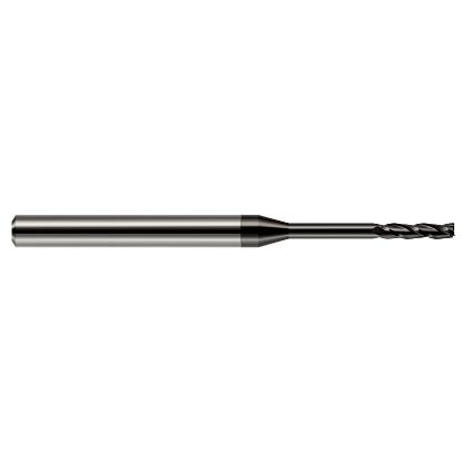 Picture of HARVEY Tool 10045 DIA 0.045 LOC 0.2250 OAL 2.50 End Mill Standard Flute Standard Helix Carbide Diamond Single End Square Sharp