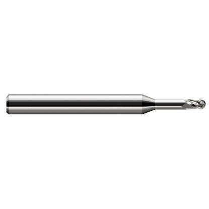 Picture of HARVEY Tool 33512 DIA 4.75MM LOC 0.2810 OAL 3.00 End Mill Standard Flute Standard Helix Carbide Uncoated Single End Ball Nose