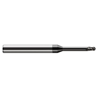 Picture of HARVEY Tool 34293-C4 .093 BALL Carbide STB FL 8x RCH EM, DIAMND End Mill Standard Flute Standard Helix Carbide Diamond Single End Ball Nose