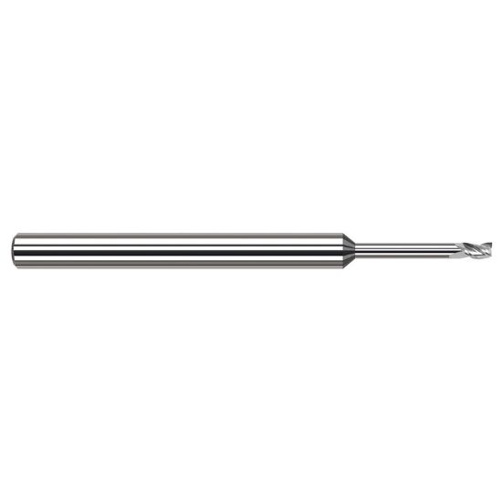 Picture of HARVEY Tool 34705 DIA 3MM LOC 0.1770 OAL 2.50 End Mill Standard Flute Standard Helix Carbide Uncoated Single End Square Sharp