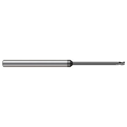Picture of HARVEY Tool 48925-C4 .025 DIA Carbide STB FL 15x RCH EM, DIAMND End Mill Standard Flute Standard Helix Carbide Diamond Single End Square Sharp