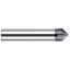 Picture of HARVEY Tool 50660-C3 1/8 D x 60 DEG Long Chamfer , 2FL, AlTiN Chamfer Mill Carbide AlTiN Single End Cham Mill