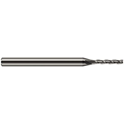 Picture of HARVEY Tool 834140 DIA 0.04 LOC 0.2030 OAL 2.50 End Mill Standard Flute Standard Helix Carbide Uncoated Single End Square Sharp