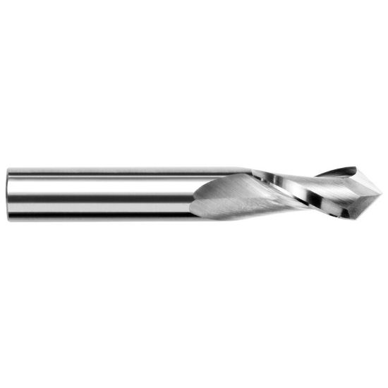Picture of HARVEY Tool 928524 DIA 3/8 LOC 0.8750 OAL 2.50 End Mill Standard Flute Standard Helix Carbide Uncoated Single End Square Sharp