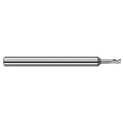 Picture of HARVEY Tool 945562 DIA 0.062 LOC 0.0930 OAL 2.50 End Mill Standard Flute Standard Helix Carbide Uncoated Single End Square Sharp