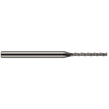 Picture of HARVEY Tool 951390 DIA 0.09 LOC 0.90 OAL 2.50 End Mill Standard Flute Standard Helix Carbide Uncoated Single End Square Sharp