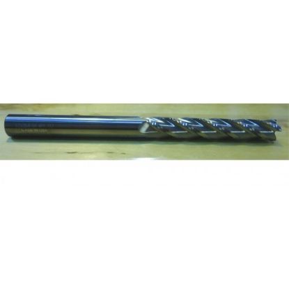 Picture of HTC 170-4376 DIA 3/8 SH 0.3750 LOC 1.50 OAL 6.00 End Mill Standard Flute Standard Helix Carbide Uncoated Single End Square Sharp