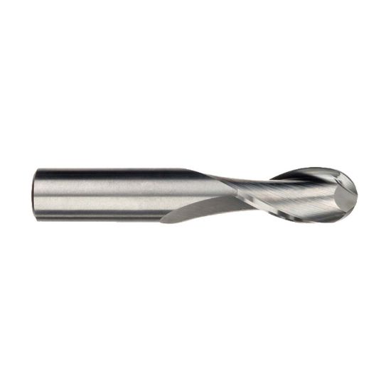 Picture of IMCO 32374 DIA 6MM SH 0.2362 LOC 1.1417 OAL 2.9528 End Mill Standard Flute Standard Helix Carbide Uncoated Single End Ball Nose General Purpose
